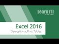 Excel 2016 - Demystifying Pivot Tables