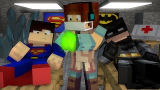 Minecraft: CIRURGIA NO BATMAN E SUPER HOMEM - (  Minecraft Super Heróis )