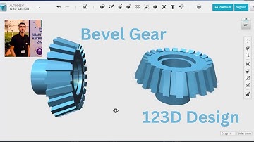 123D Design: Bevel Gear || 123 Design Tutorial 2024 || By AutoCAD Wallah || Easy And Funny Method