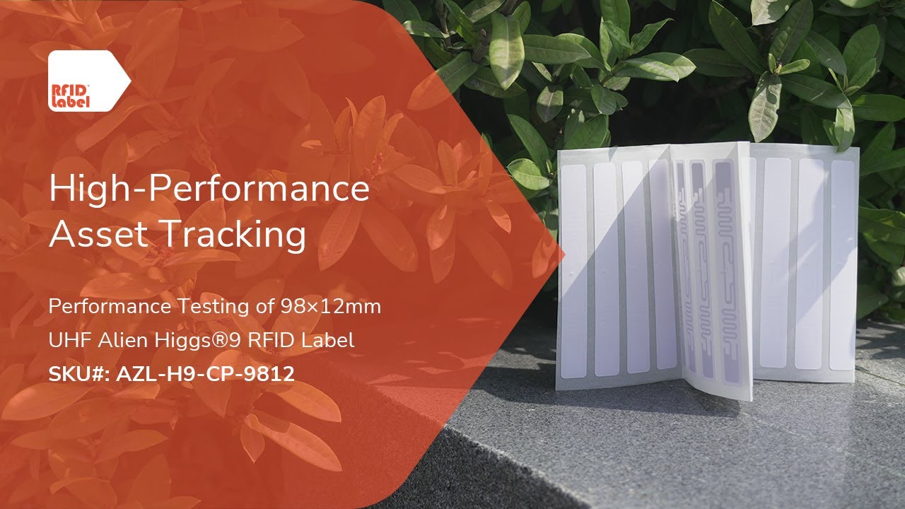 Performance Test of 98x12mm UHF Alien Higgs 9 RFID Label - YouTube