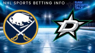Buffalo Sabres VS Dallas Stars 26 Free NHL Stats Betting info