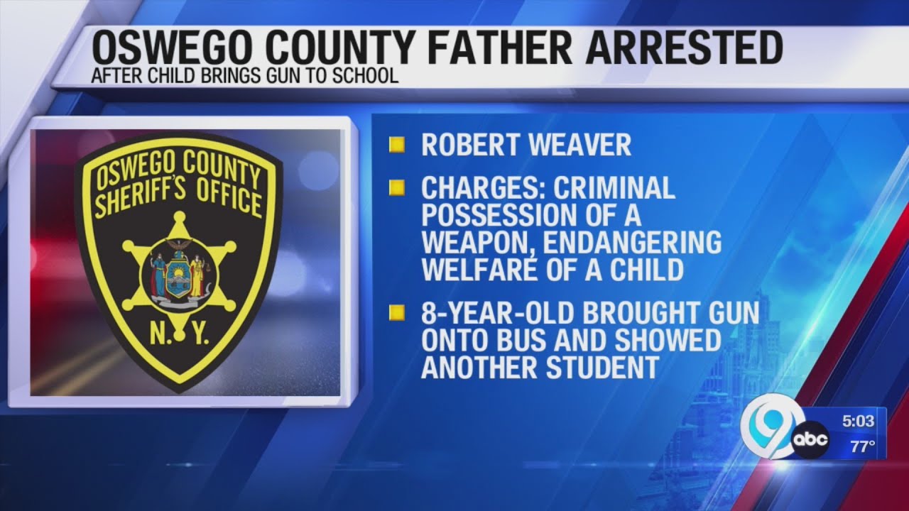 Oswego County father arrested after son brought gun to Phoenix school ...