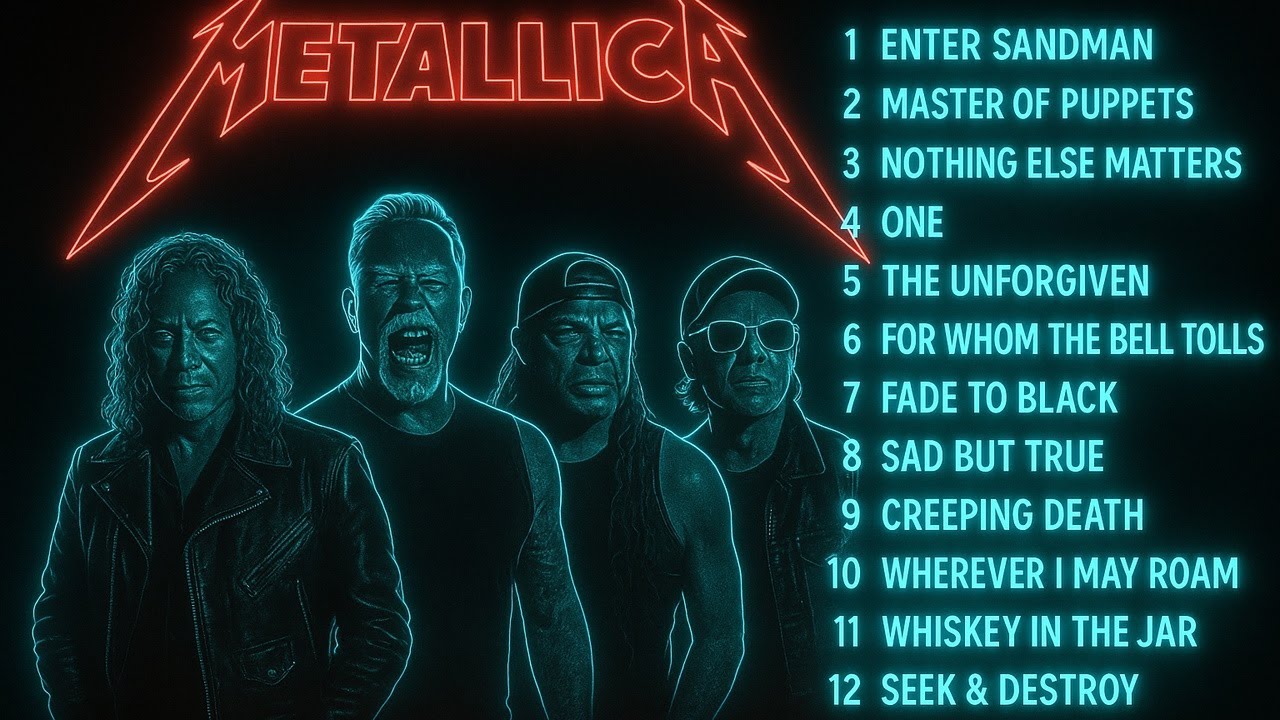 Best Guitar Riffs of Metallica | Emo Rock Playlist Nonstop & Slow Rock Live Concert Experience