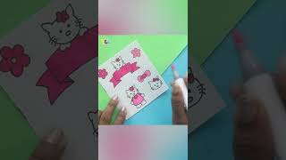 DIY Hello Kitty Stickers #shorts #youtubeshorts #hellokitty #trending #cute #kawaii