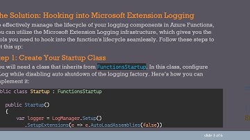 How to Shutdown NLog Logging in an Azure Function?