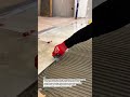 Perfect Large Tile Installation! 🔥 #TileWork #Construction #Flooring