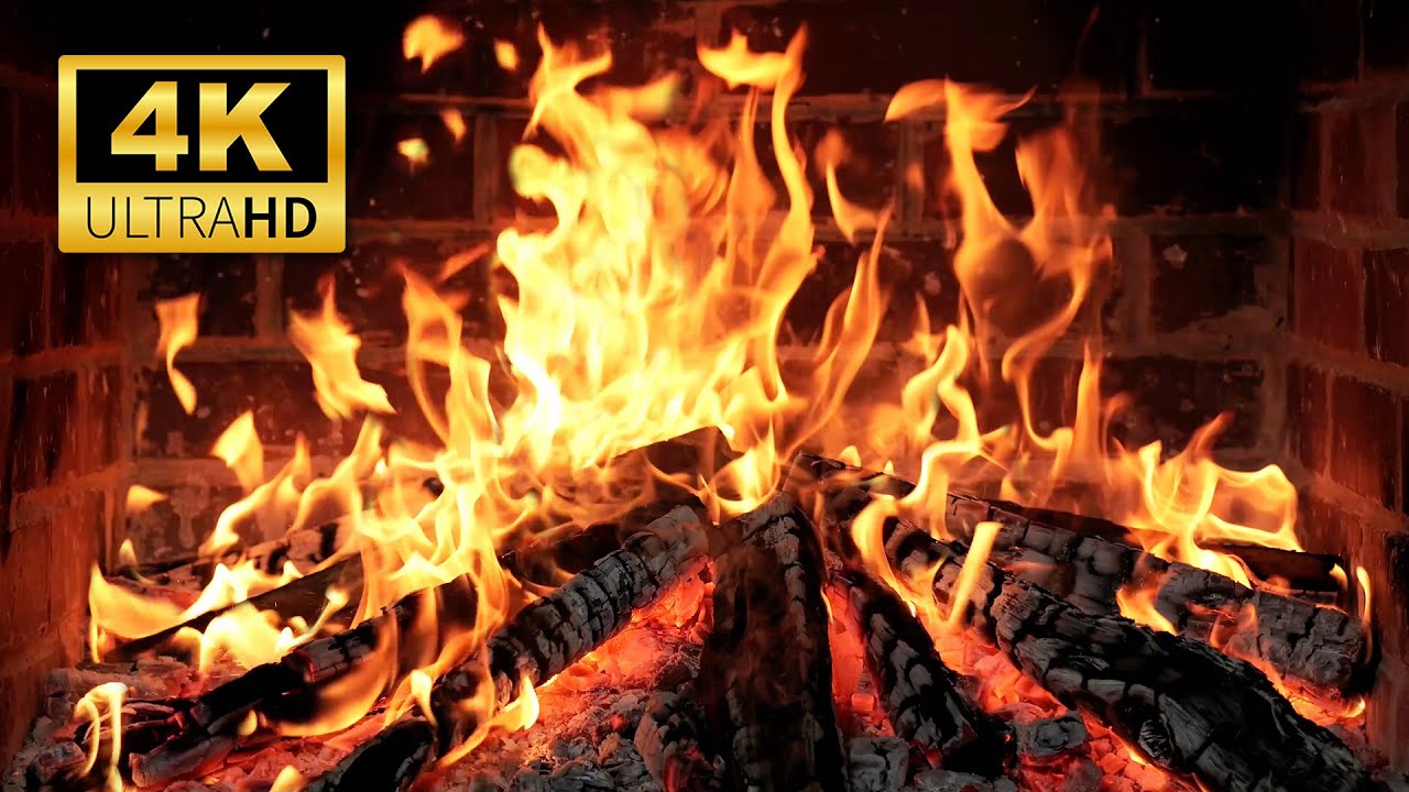 🔥 Cozy Fireplace 4K (No Music). Soothing Crackling Fire Sounds to Calm Your Mind for Sleep