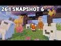 Minecraft 26.1 Snapshot 6 | Baby Camels, Goats, Foxes &amp; More!!