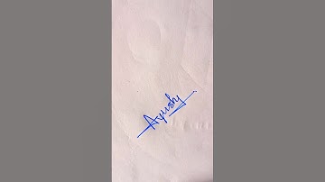 How to sign Ayush Signature? Victory Anthem | #shorts #calligraphy #signature #ayush
