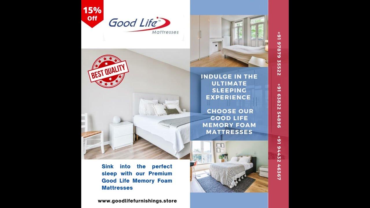 Sink into the perfect sleep with our Premium Good Life Memory Foam