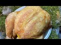 Whole roasted chicken with lemon and thyme