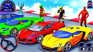 Superhero Car Mega Ramp Driving Tracks - GT Car Stunts Racing 3D - Android GamePlay screenshot 4