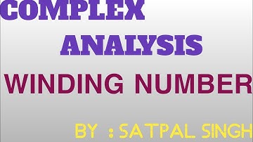 COMPLEX ANALYSIS:: WINDING NUMBER