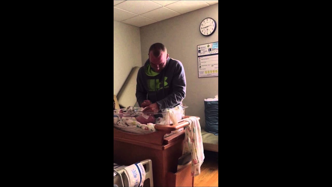 Christopher's First Diaper Change