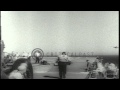 A bomb from a landing aircraft explodes on the flight deck of carrier USS Oriskan...HD Stock Footage