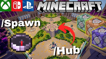 How to Make A /Hub Command Minecraft Bedrock Edition #minecraft