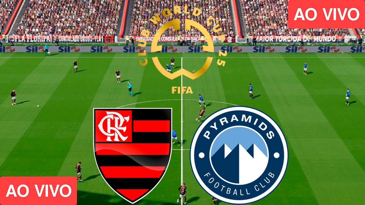 FLAMENGO X PYRAMIDS | AO VIVO COM IMAGENS DO MUNDIAL DE CLUBES | ASSISTA AGORA | JOGO DE HOJE | PES