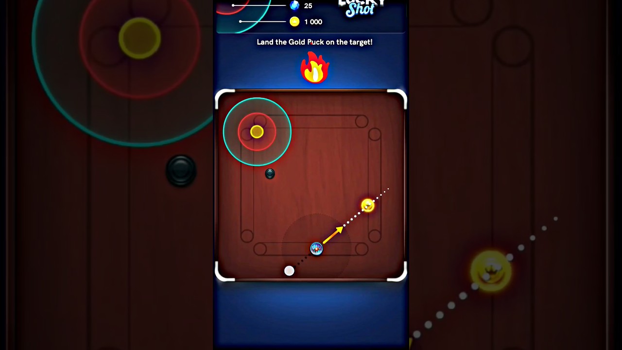 Golden trick shot carrom pool | lucky shot carrom pool 