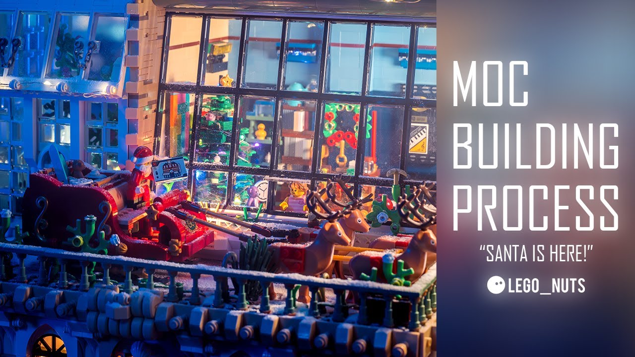 Santa is here!” MOC speed building process and lighting setup