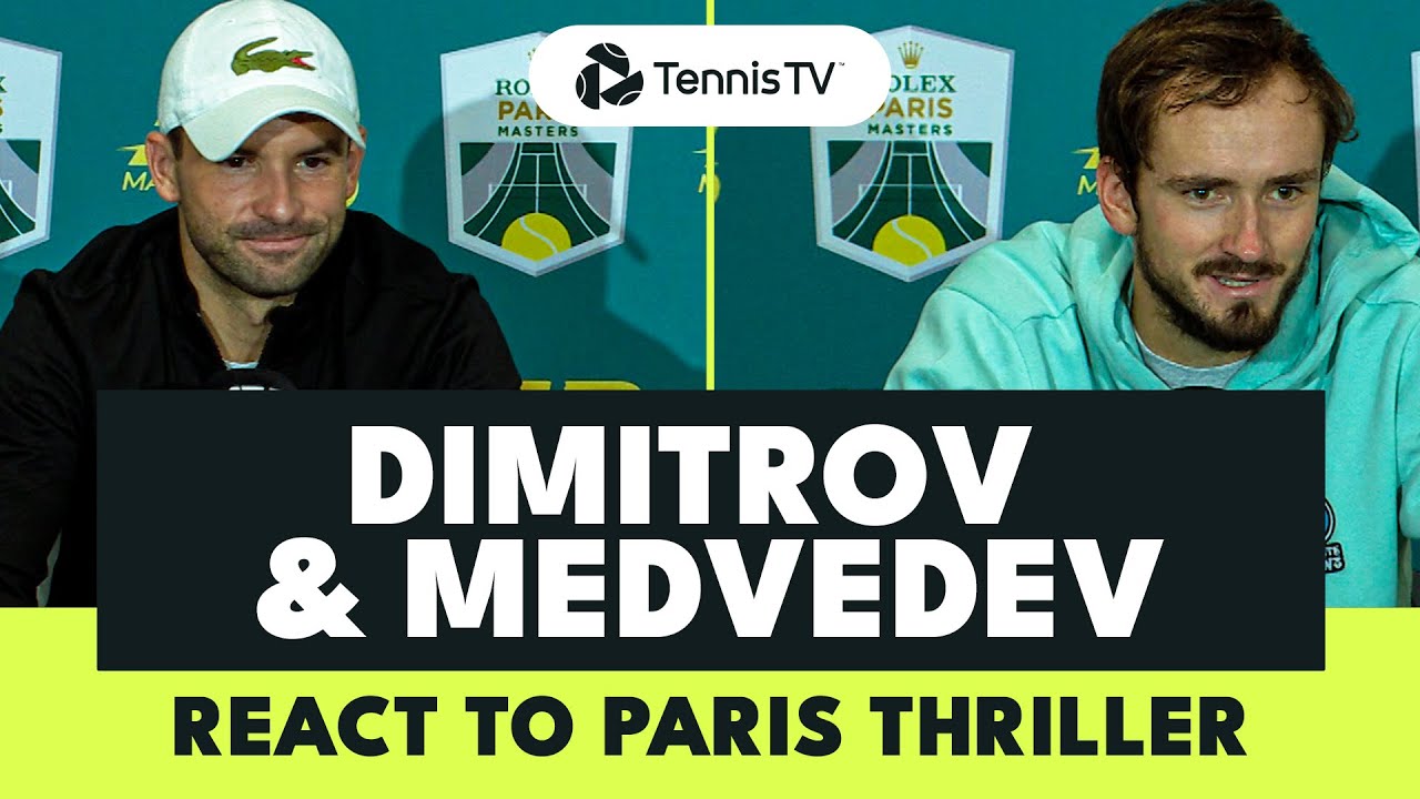 Grigor Dimitrov & Daniil Medvedev React To Rollercoaster Match 🗣 | Paris 2023