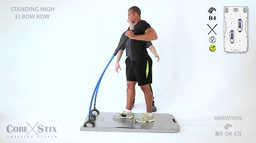 Standing High Elbow Row