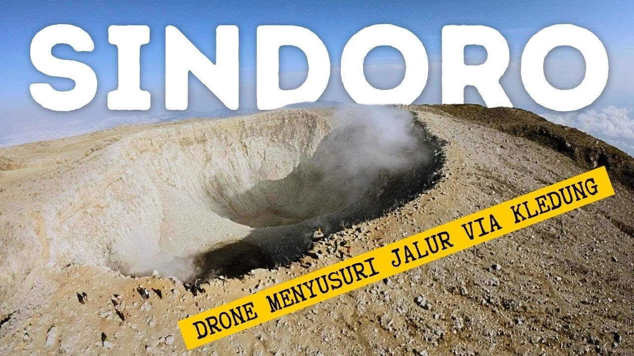 DRONE MUNCAK Gunung Sindoro — JALUR KLEDUNG & VIEW KAWAH DARI DEKAT
