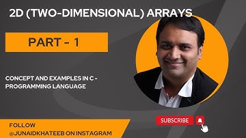 2-Dimensional (2D) - Arrays  - Part 1