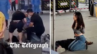 video: Two women tied up and shamed by China Covid security for not wearing masks to collect a takeaway