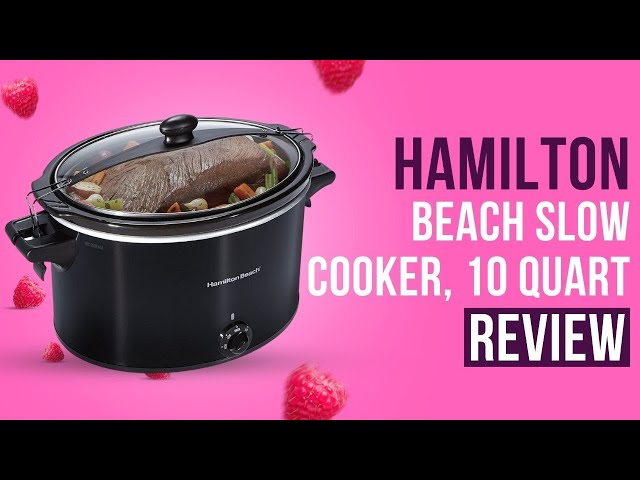 Hamilton Beach Slow Cooker, Extra Large 10 Quart, Stay or Go