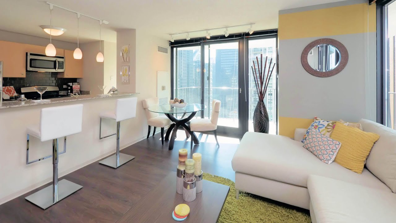 Tour A Large One Bedroom At The Iconic Aqua Apartment Tower YouTube