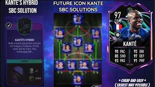 KANTES HYBRID SBC SOLUTION ( easiest possible way ) || Objectives Kante || Madfut 21