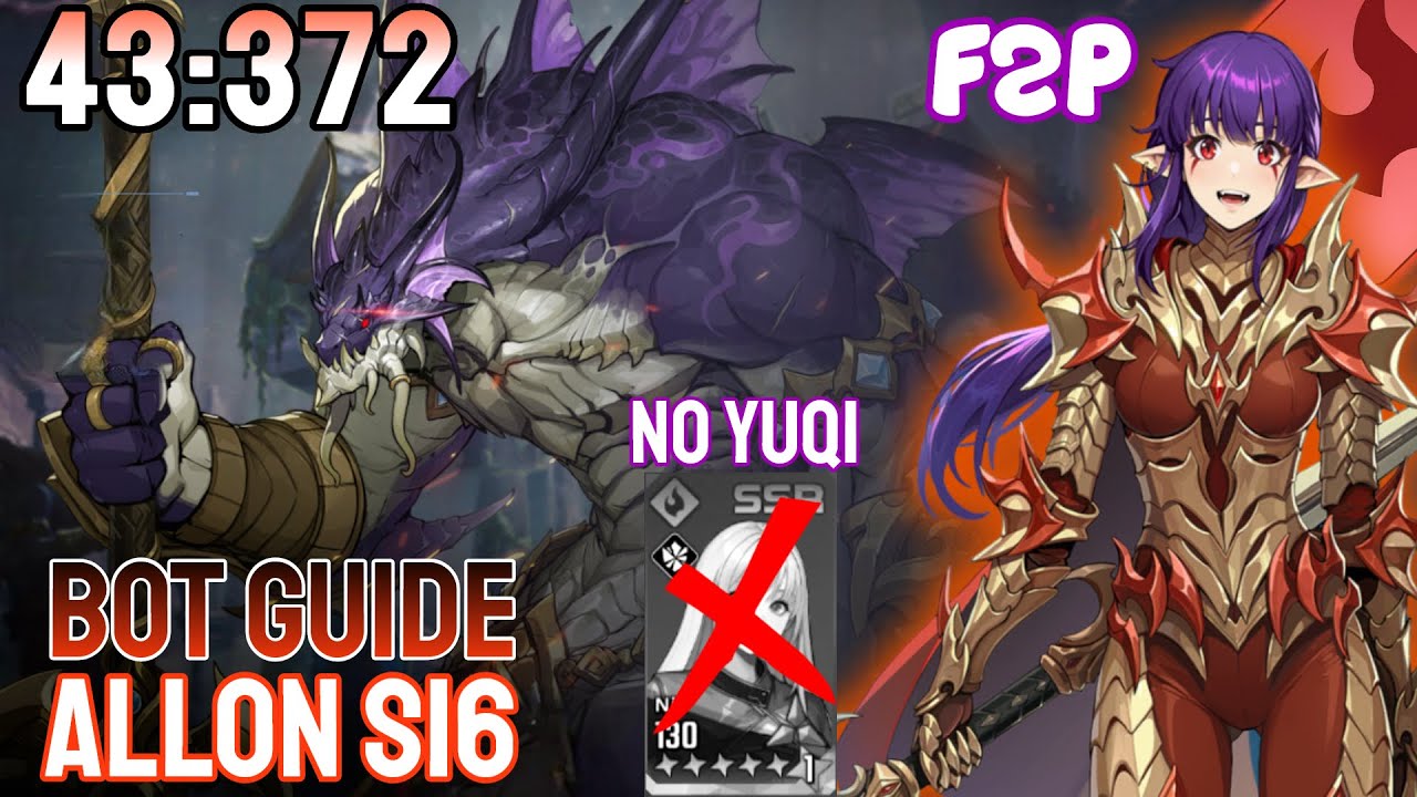 (43s) ALLON |F2P| BOT GUIDE NO YUQI |S16 Battlefield of Time| GUÍA BOT [Solo Leveling: Arise]