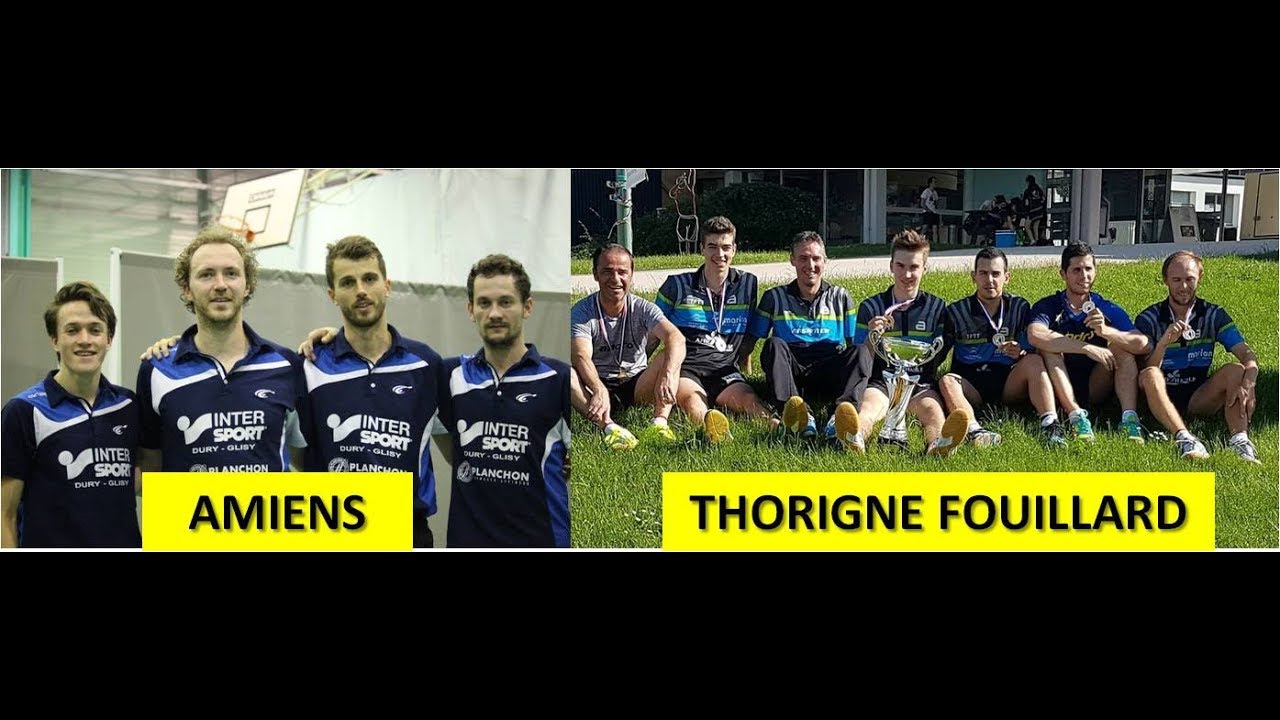 PLAY OFF 2018 de NATIONALE 1:  AMIENS SPORT TENNIS DE TABLE vs THORIGNE FOUILLARD (5/8)