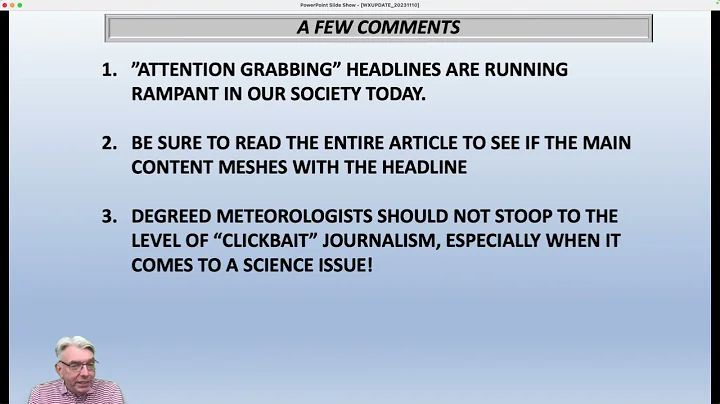 THE DANGERS OF "CLICKBAIT" REPORTING WHEN IT COMES TO SCIENCE