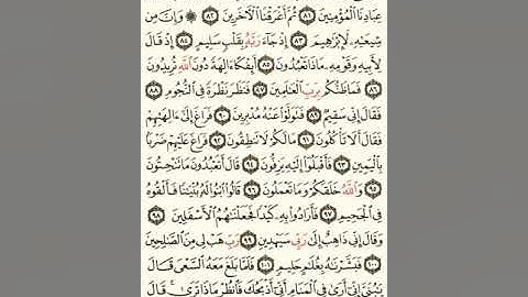 ماهر المعيقلي سورة الصافات مكتوبة صفحة 449 مصحف المدينة المنورة جودة عالية