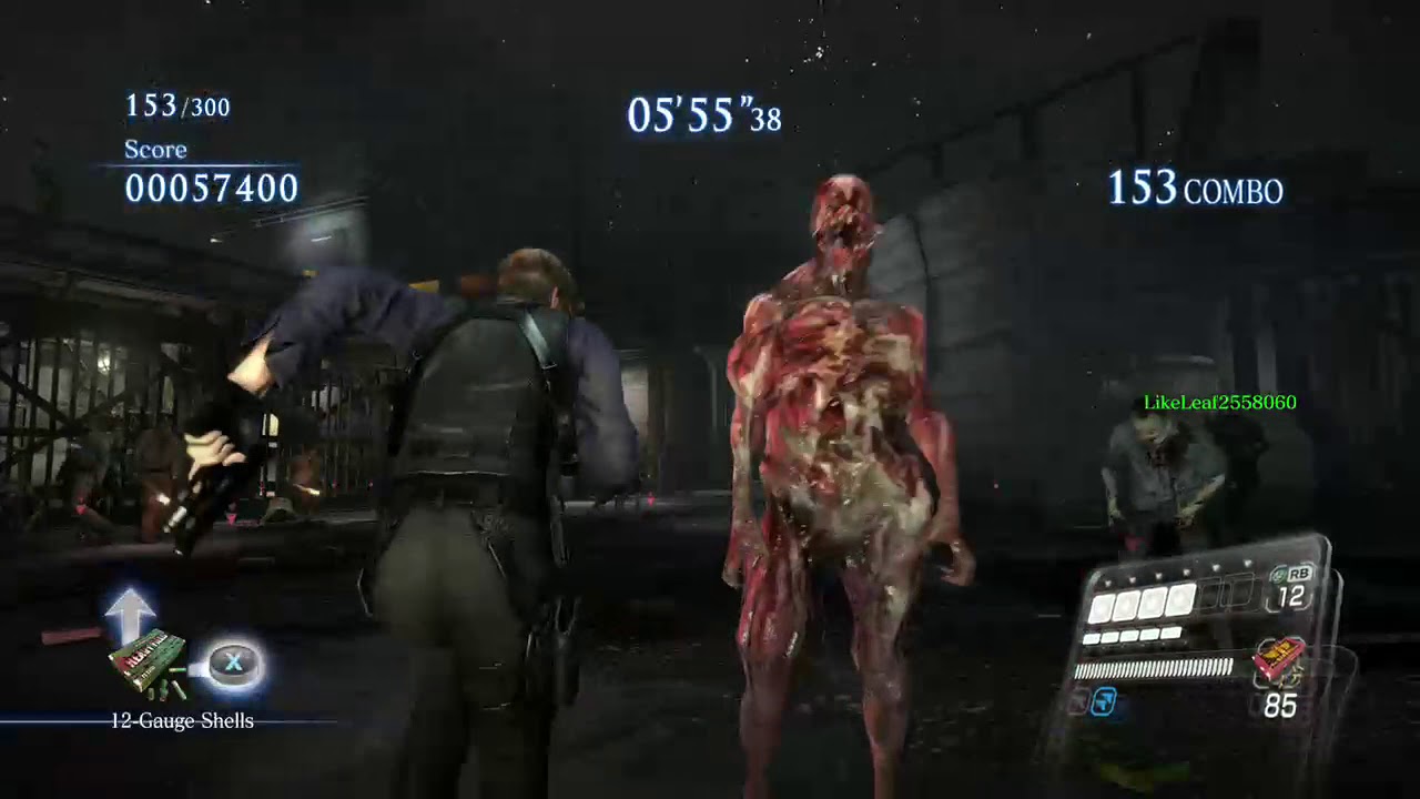 resident evil 6 mercenaries no mercy duo leon and agent rooftop mission