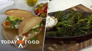 Creamy Chicken Tortas and Roasted Broccolini: Get the Recipes!