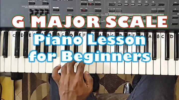 Piano Lesson - How to Play the G Major Scale  (Fingering) - for Beginners