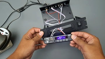 How to assemble a Bluetooth Mp3 module and install it on an amplifier