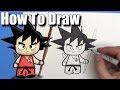 How To Draw Goku - EASY Chibi - Step By Step - Kawaii