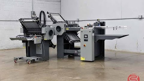 Baum 2020 Pile Feed Paper Folder w/ 8pg Unit and Mobile Delivery