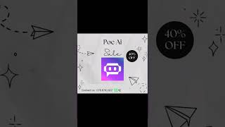 Poe Ai For Sale !!! #poeai #poetry #poem #popular #pokemon #chatgpt #music #ai #bch #logo #audio