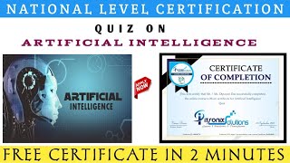 Quiz On Artificial Intelligence |  Introduction to Artificial Intelligence Quiz Answers | Al Quiz
