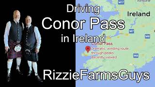Conor Pass Ireland - The drive is considered one of the most beautiful in Ireland.