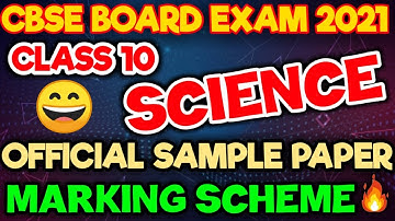 CBSE Class 10 Science Sample Paper 2021,science class 10 sample paper,Question Paper Pattern Changed