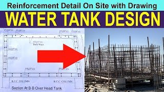 Water tank | design of water tank | RCC water tank | civil Engineering