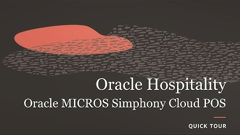 Oracle MICROS Simphony Cloud POS