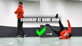 Learn to CoinDrop Parkour Easy - Turning a 360 into Breakdance Freerun