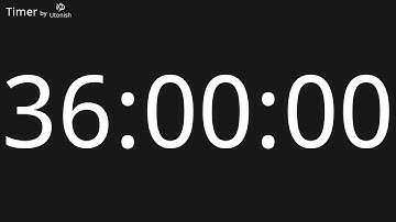 36 Hour Countup Timer