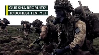 Gurkha recruits face chemical attack test in most arduous training to date